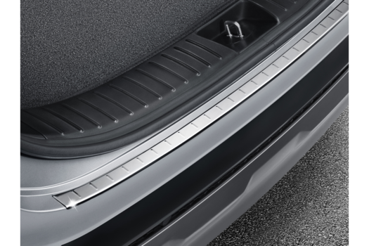 Genuine Hyundai Santa Fe Rear Bumper Protector - Stainless Steel