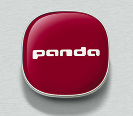 Genuine Fiat Panda Wheel Caps - Red