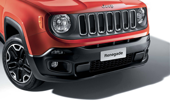 Genuine Jeep Renegade Front Grill And Mirror Covers Kit - Satin Grey