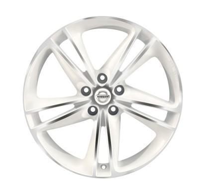Genuine Nissan Qashqai 19" Alloy Wheel Ibicus Design In White