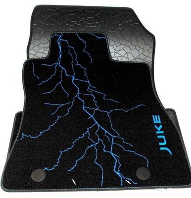 Genuine Nissan Juke Blue Lightning Pattern Floor Mats