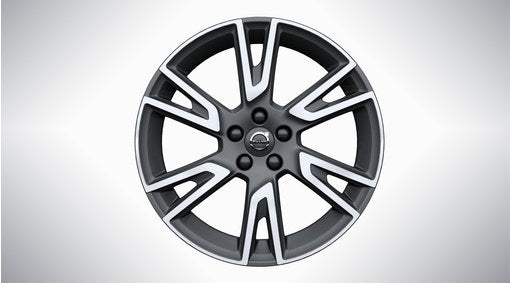 Genuine Volvo V90 Cross Country 19" 6 Double Spoke Alloy Wheel In Matte Tech Black/Diamond Cut
