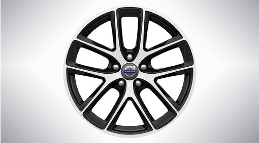 Genuine Volvo V60 18" Modin Alloy Wheel In Diamond Cut/Black Stone