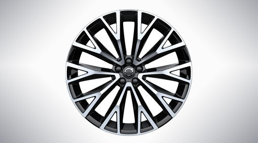 Genuine Volvo Xc60 22" 10 Open Spoke Alloy Wheel In Black/Diamond Cut