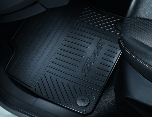 Genuine Ford Focus Front Rubber Floor Mats With Logo