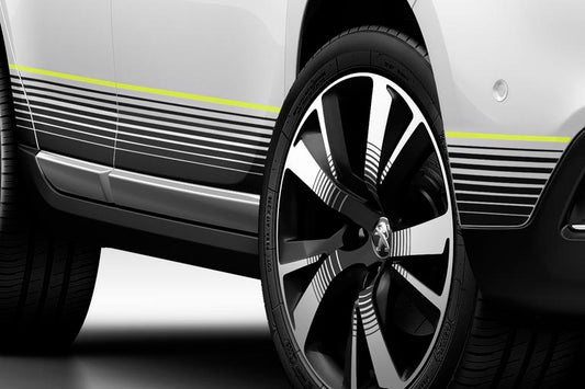 Genuine Peugeot 2008 Body Sill Sticker Set In Citrus (Set Of 2)