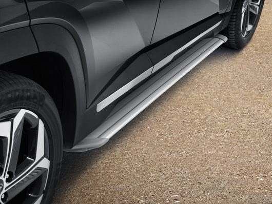 Genuine Hyundai Tucson Side Steps, Rugged, With Grey Accent