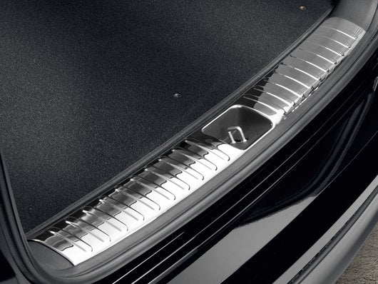 Genuine Hyundai Tucson Trunk Sill Protector, Chrome Optic