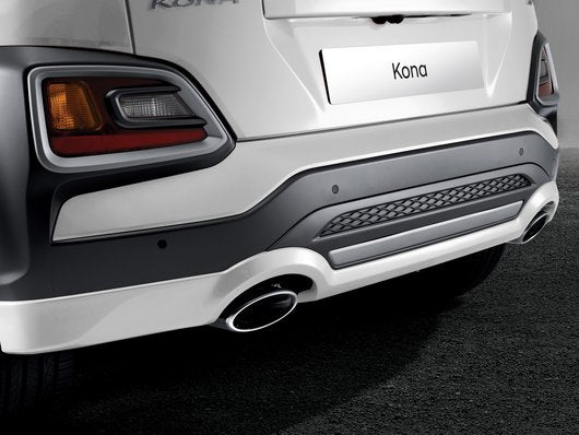 Genuine Hyundai Kona Hybrid Rear Skirt, Chalk White