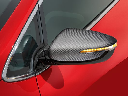 Genuine Kia Ceed Sw Door Mirror Caps, Carbon Optic