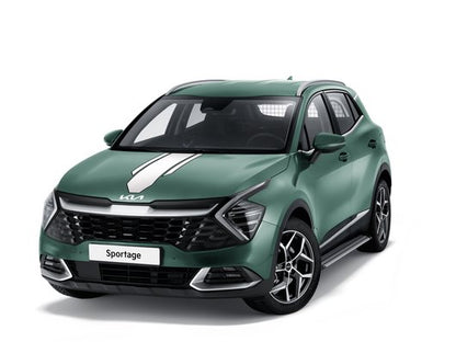 Genuine Kia Sportage Phev Gt-Line Decals, Racing Stripes, White And Black