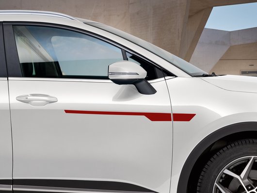 Genuine Kia Sportage Decals, Razor, Red