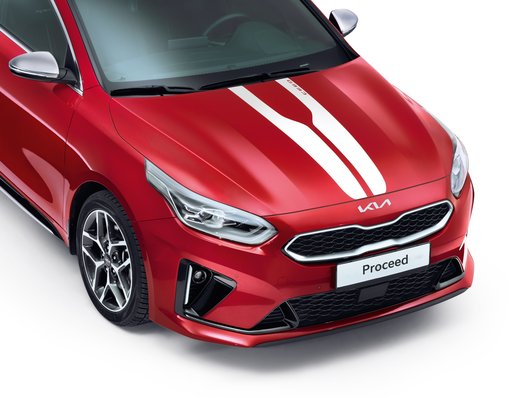Genuine Kia Ceed Decals, Racing Stripes, Matt White