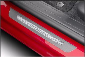 Genuine Citroen C4 Picasso Set Of Front Door Sill Protectors - Hologram Effect