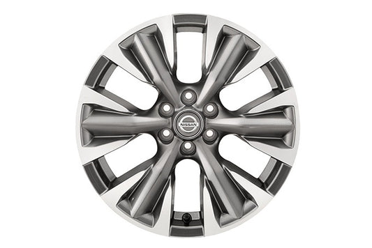 Genuine Nissan Navara 18" Alloy Wheel Diamond Cut In Dark Grey